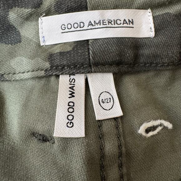 Good American Good Waist Camo Jeans Size 4/27 - Picture 10 of 11